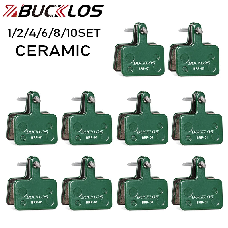 BUCKLOS Ceramic Bicycle Brake Pads Durable Bike Hydraulic Di