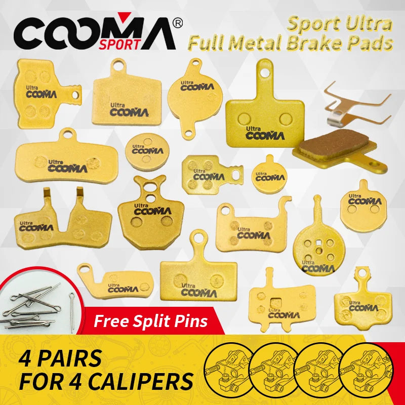 4 Pairs 8 Pcs Bicycle Bike Cycling Disc Brake Pads for SHIMA