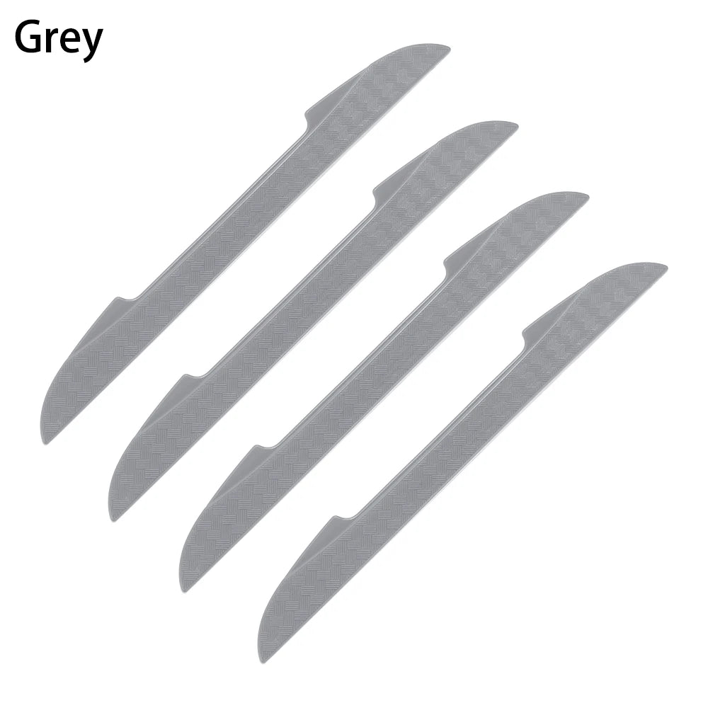 New 4PCS Protective Strip Car Side Door Edge Protector Scrape Guard Bumper Guards Handle Cover 3D Sticker Car Styling Emblem
