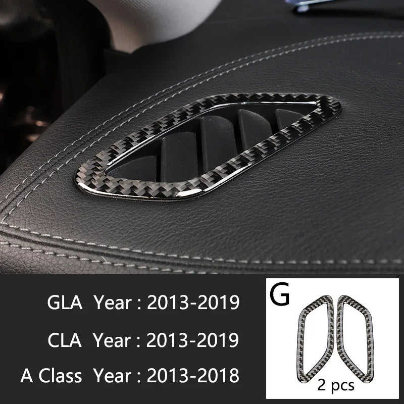 For Mercedes Benz A Class W176 GLA X156 CLA Accessories Car Interior Air Conditioning CD Console Panel Cover Trim Car Styling