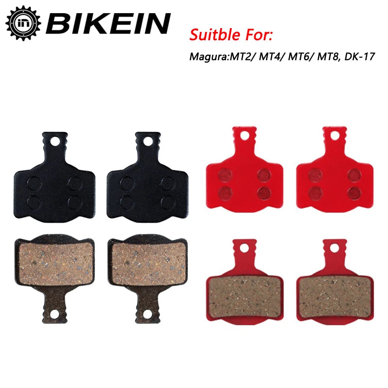 BIKEIN 4 Pairs Resin/Ceramic/Full Metal Bicycle Disc Brake P