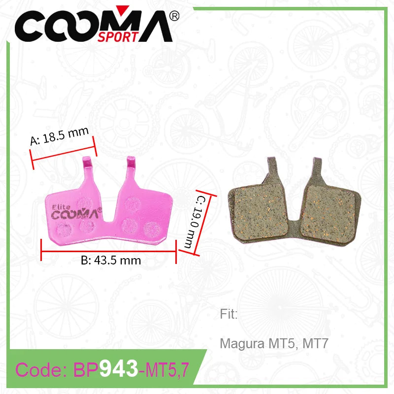 Ceramic Bicycle Brake Pads for SRAM Avid Shimano Magura Hayes Formula Hope MTB Road Bike 4 Pairs Elite