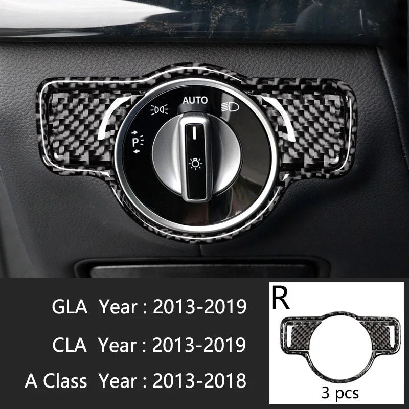 For Mercedes Benz A Class W176 GLA X156 CLA Accessories Car Interior Air Conditioning CD Console Panel Cover Trim Car Styling