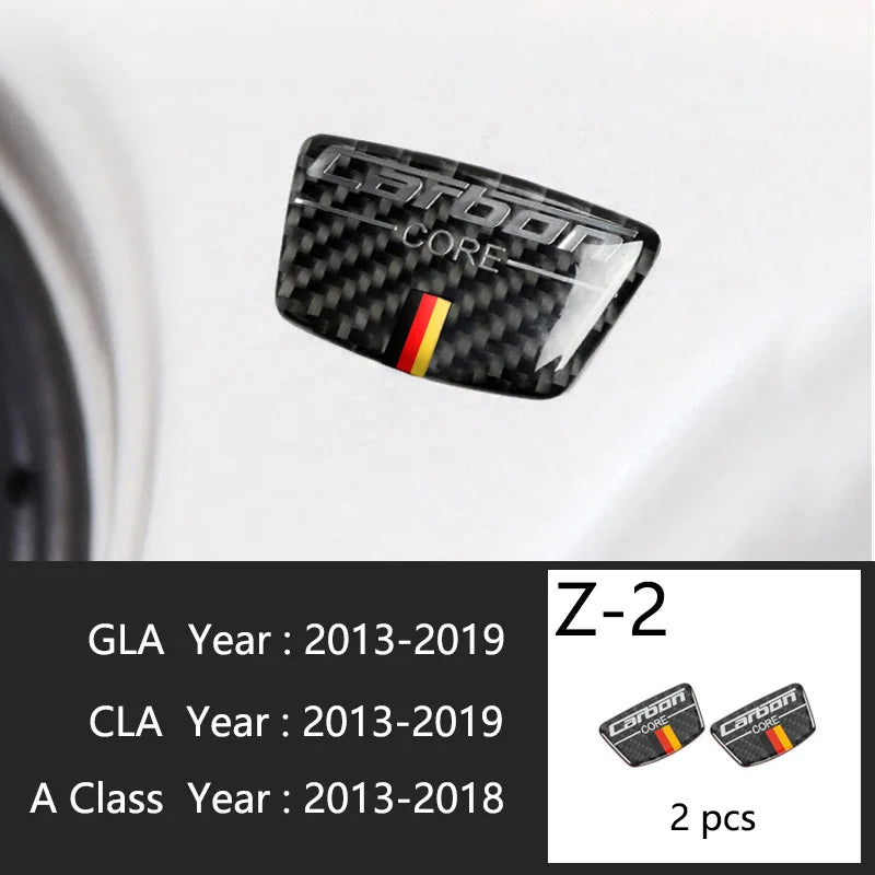 Carbon Fiber For Mercedes A GLA CLA Class W176 X156 C117 Car Interior Gearshift AC CD Panel Door Armrest Cover Trim Accessories