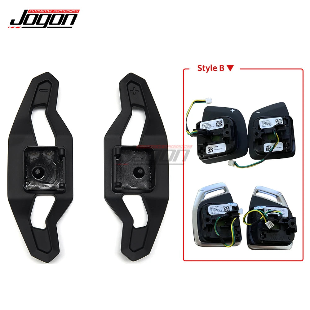 For AUDI A3 8Y S3 RS3 2020 2021 2022 Replace Steering Wheel Shift Paddle Shifter Cover Trim Metal Alloy & Carbon Fiber Car Parts