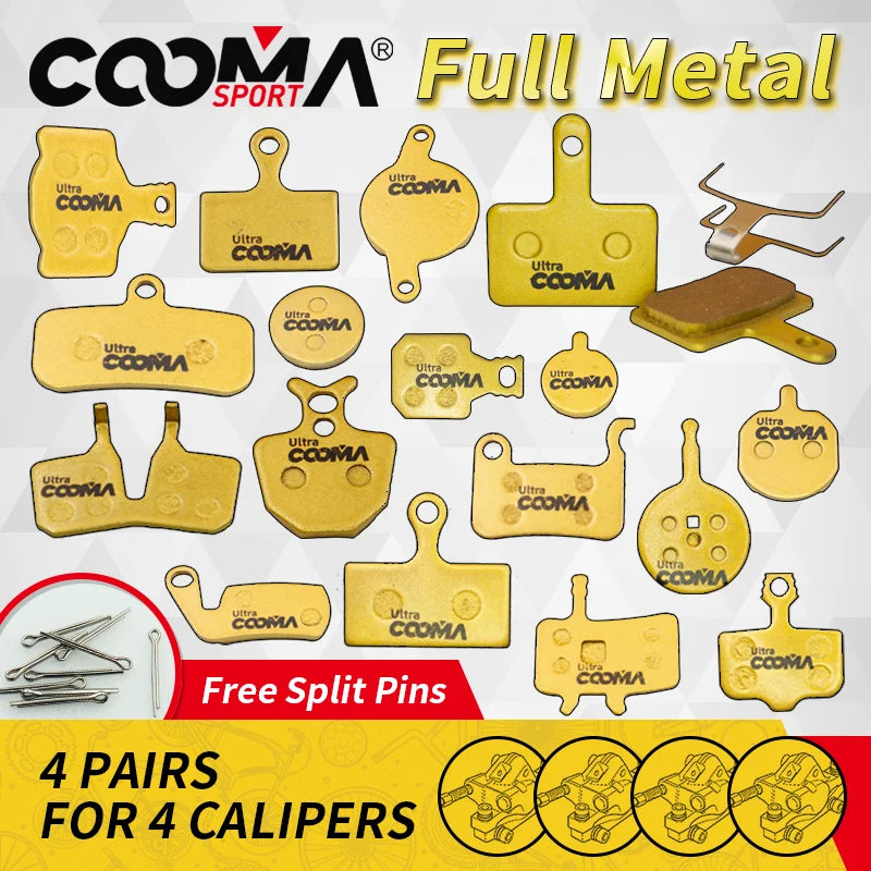 4 Pairs 8 Pcs Bicycle Bike Cycling Disc Brake Pads for SHIMA
