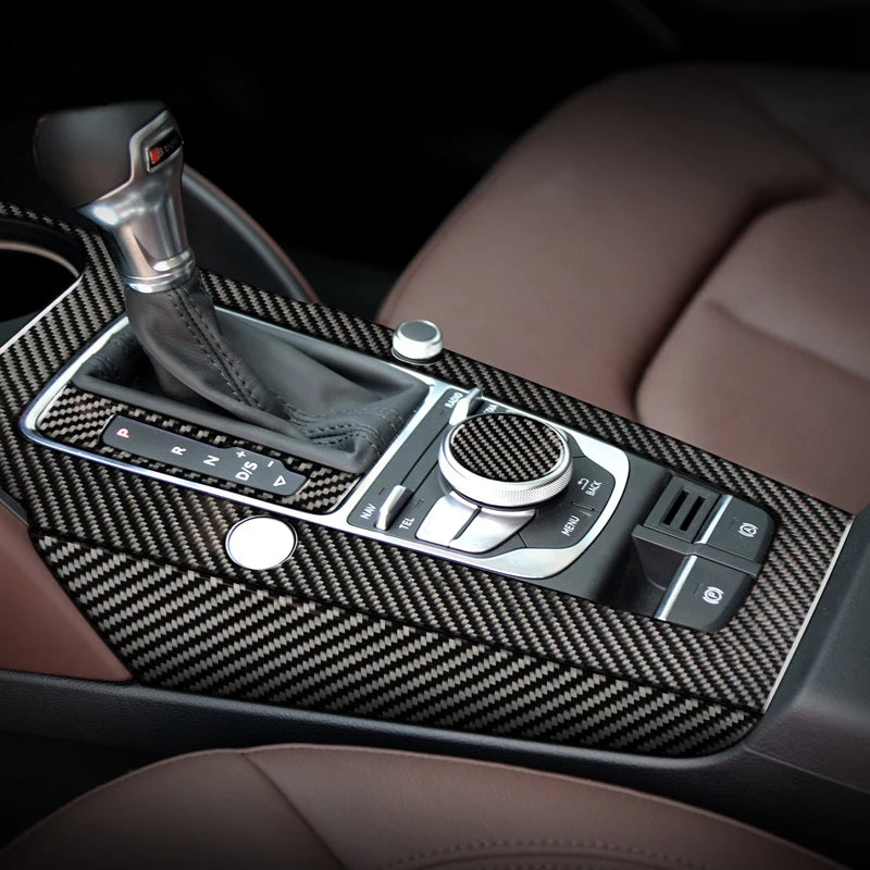 Carbon Fiber For Audi A3 8V S3 Car Interior Gearshift Air Co