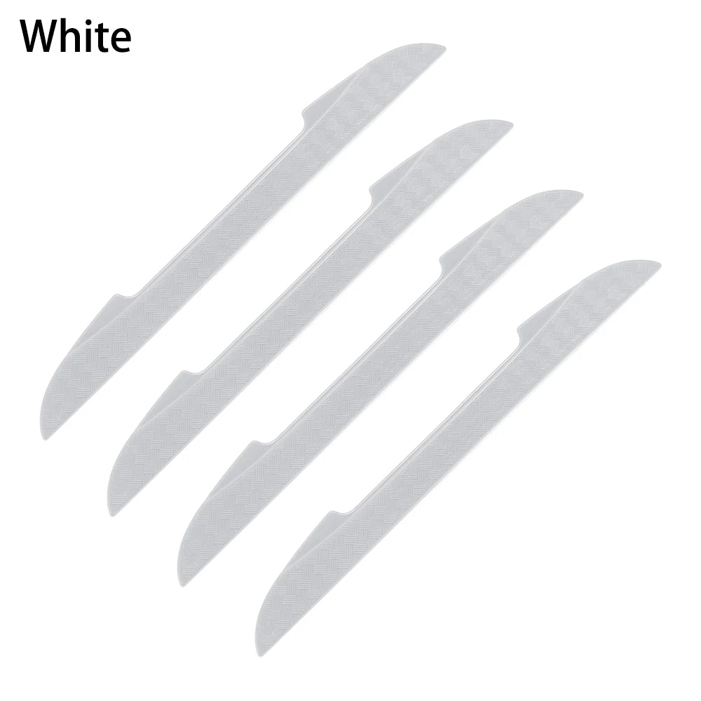 New 4PCS Protective Strip Car Side Door Edge Protector Scrape Guard Bumper Guards Handle Cover 3D Sticker Car Styling Emblem