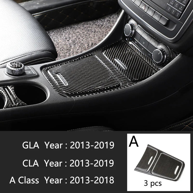 For Mercedes Benz A Class W176 GLA X156 CLA Accessories Car Interior Air Conditioning CD Console Panel Cover Trim Car Styling