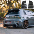 Exterior Car Rear Windows Triangle Louver Cover Stickers For