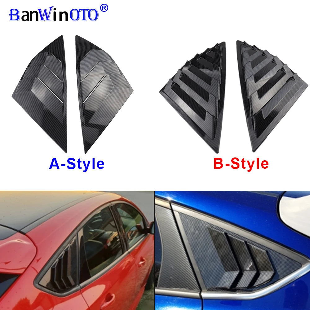Rear Quarter Window Louvers Panel Side Tuyere Vent Cover Sti