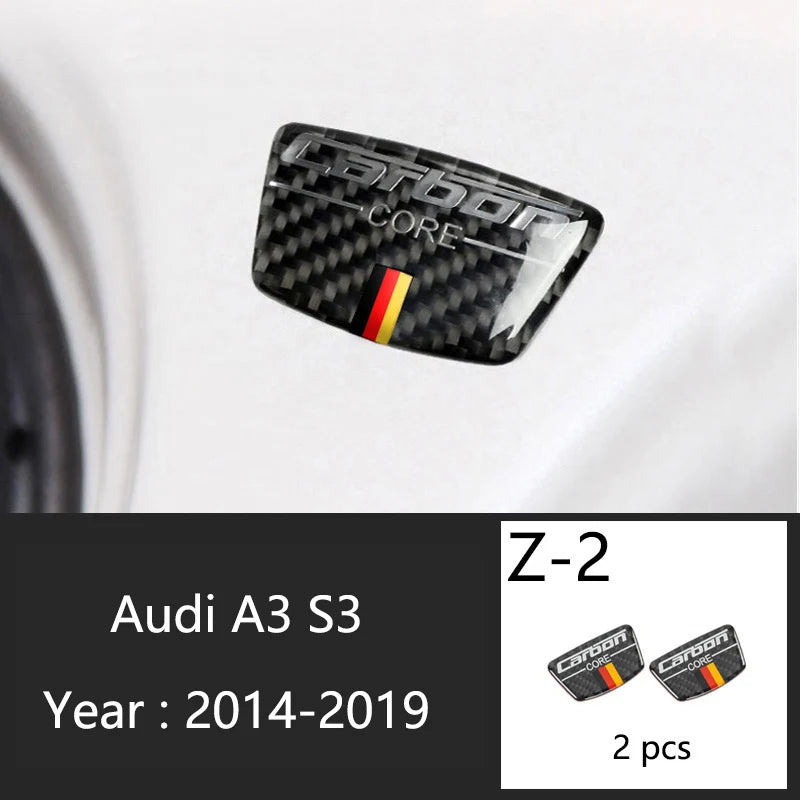 Carbon Fiber For Audi A3 8V S3 Car Interior Gearshift Air Conditioning CD Panel Door Armrest Cover Trim Stickers Accessories
