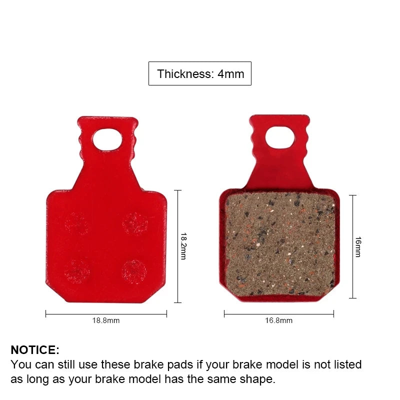 BIKEIN 4 Pairs Mountain Bicycle Hydraulic Brake Pad MTB Bike
