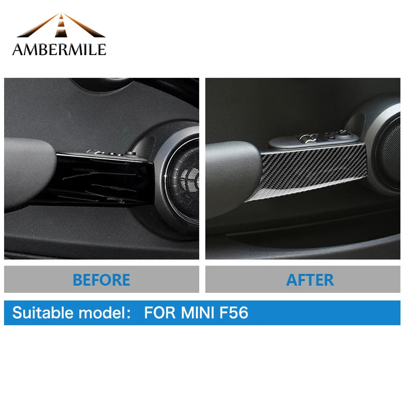 AMBERMILE 2PCS for Mini Cooper F56 JCW Accessories Car Inter