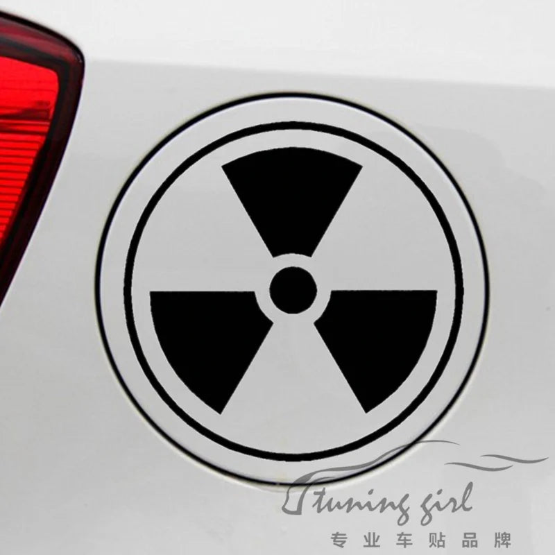 Car Stickers Caution Radiation Hazard Danger Warning Sign Re