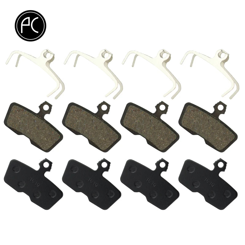 PCycling 4 Pairs (8pcs) Semi-Metallic Disc Brake Pads for Av