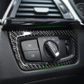 Carbon Fiber Car Interior Headlight Switch Frame Cover Stick