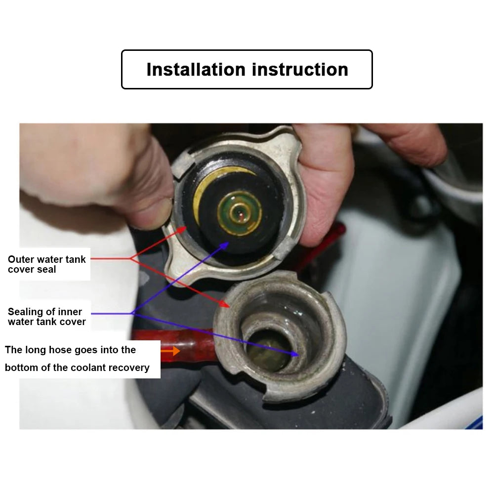 For Motorcycles Car Racing Radiator Cap Tank Cover Head Ther