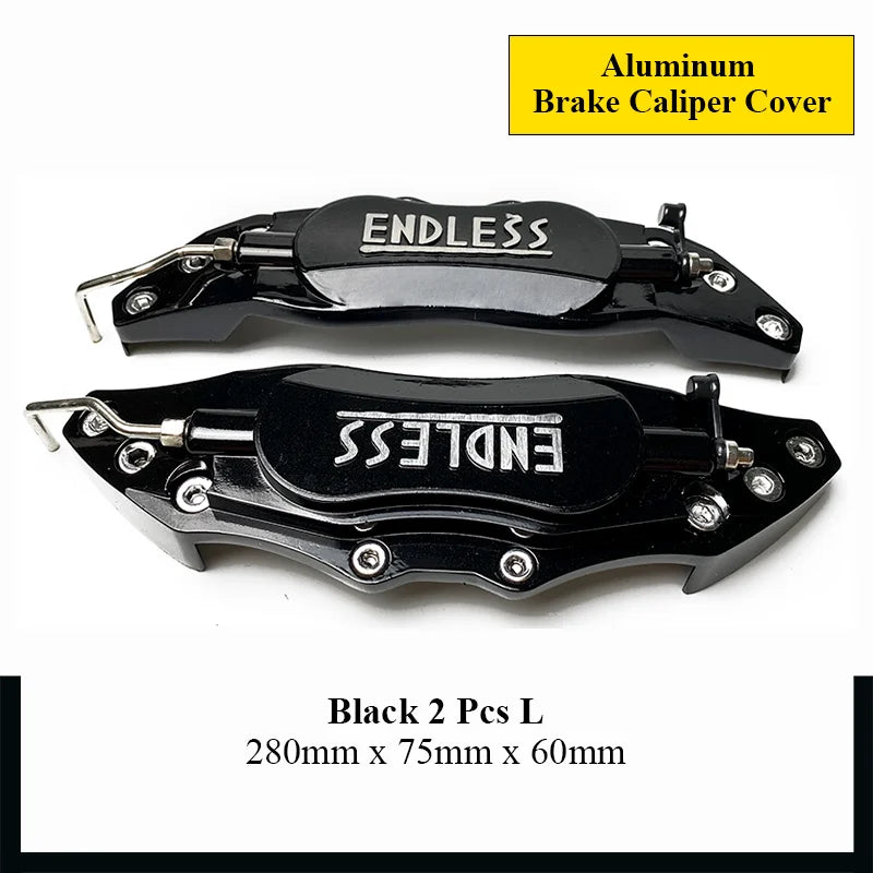 2Pcs Car Styling Aluminum Endless Brake Caliper Cover Car Accessories For BMW Mercedes Benz Audi VW Peugeot FIAT 14-19 Inch