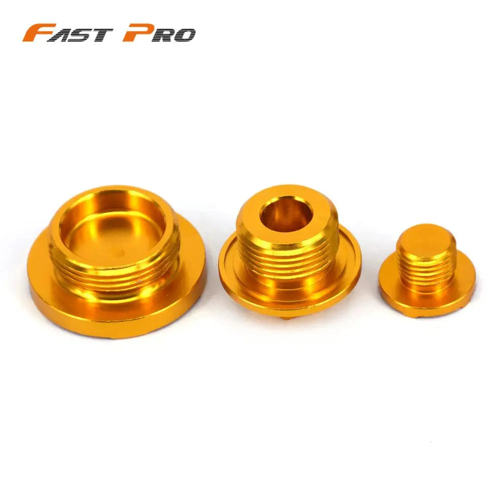 CNC Engine Timing Plugs Oil Filter Plug Cap For Suzuki RMZ25