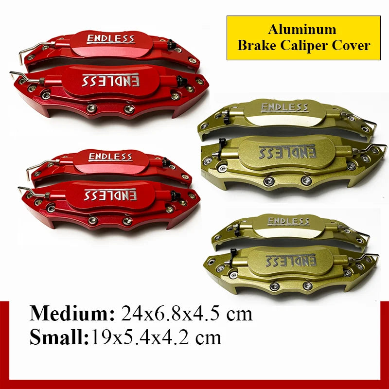 4PCS/2Pcs ENDLESS Aluminum Brake Caliper Covers Front Rear B