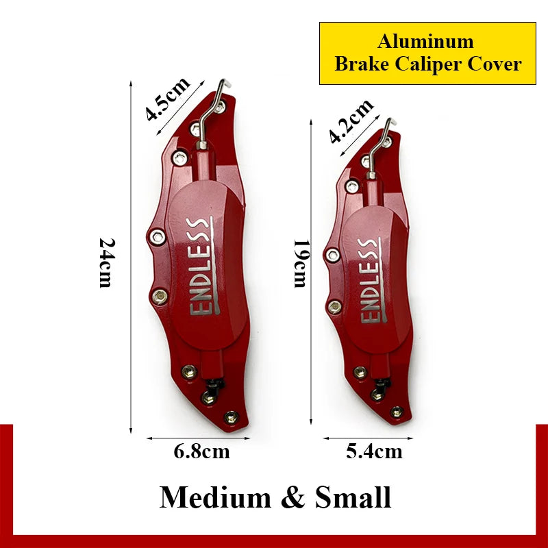 4PCS/2Pcs ENDLESS Aluminum Brake Caliper Covers Front Rear B