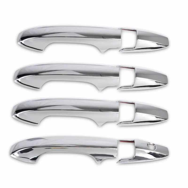 For Honda Civic 2006 2007 2008 2009 2010 2011 Carbon Fiber Chrome Car Door Handle Cover Decor Trim Styling Accessories