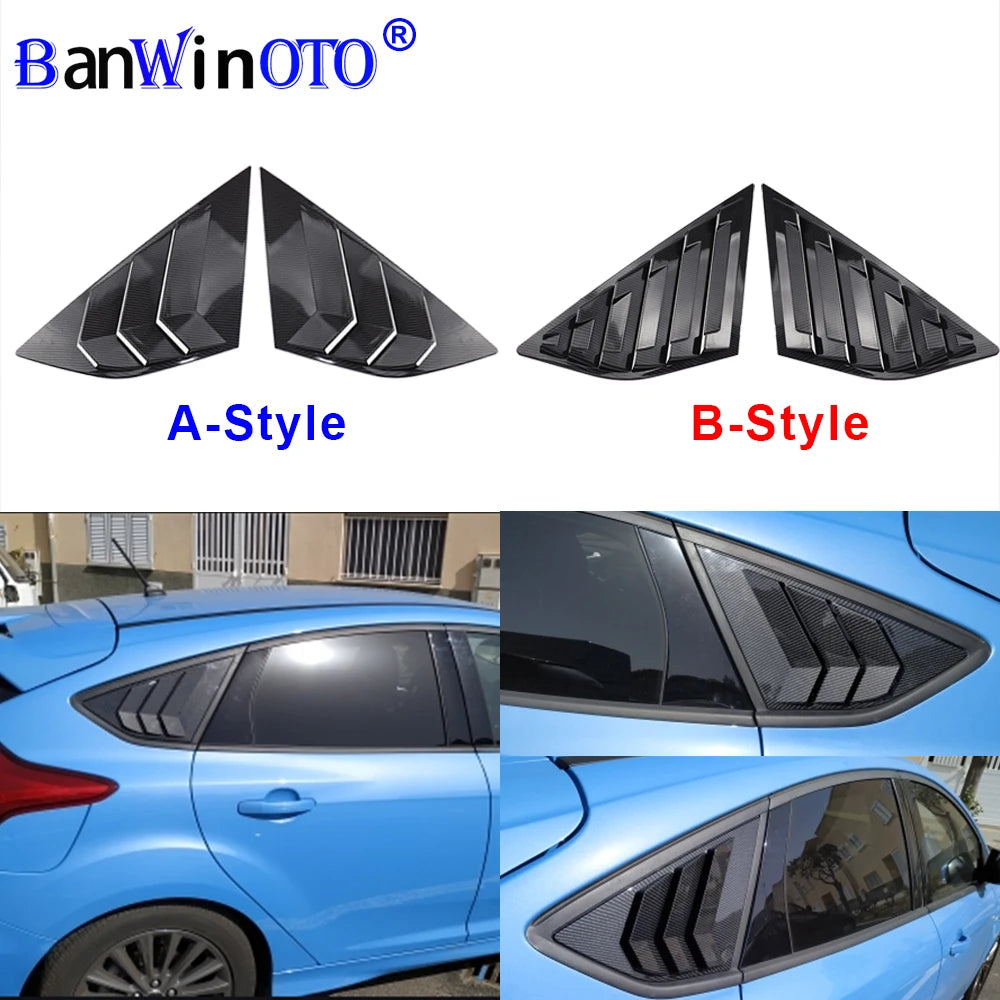 Rear Quarter Window Louvers Panel Side Tuyere Vent Cover Sti
