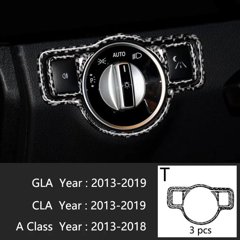 For Mercedes Benz A Class W176 GLA X156 CLA Accessories Car Interior Air Conditioning CD Console Panel Cover Trim Car Styling