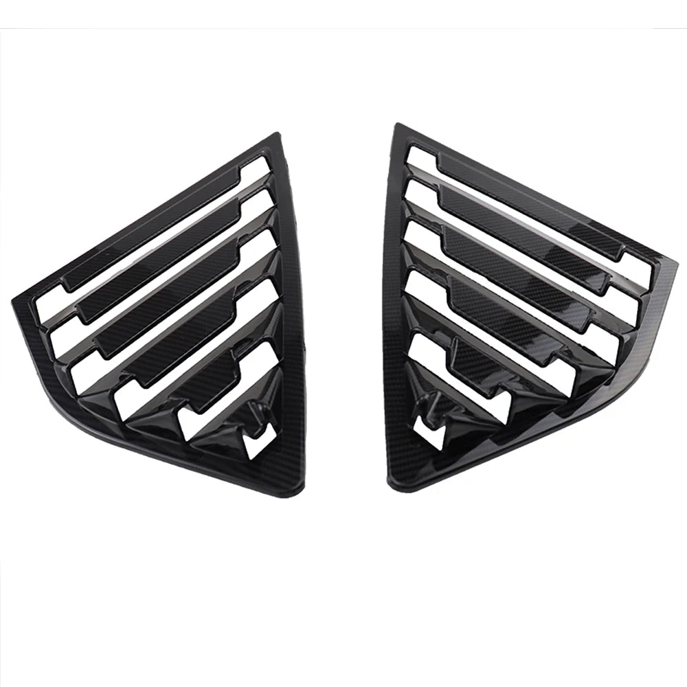 Rear Quarter Window Louvers Panel Side Tuyere Vent Cover Sti