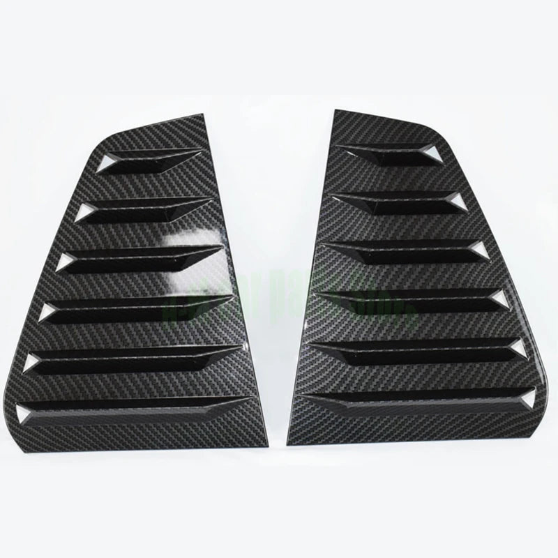 Exterior Car Rear Windows Triangle Louver Cover Stickers For