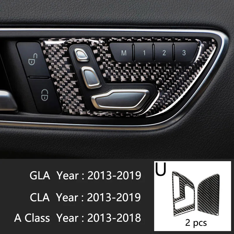 For Mercedes Benz A Class W176 GLA X156 CLA Accessories Car Interior Air Conditioning CD Console Panel Cover Trim Car Styling