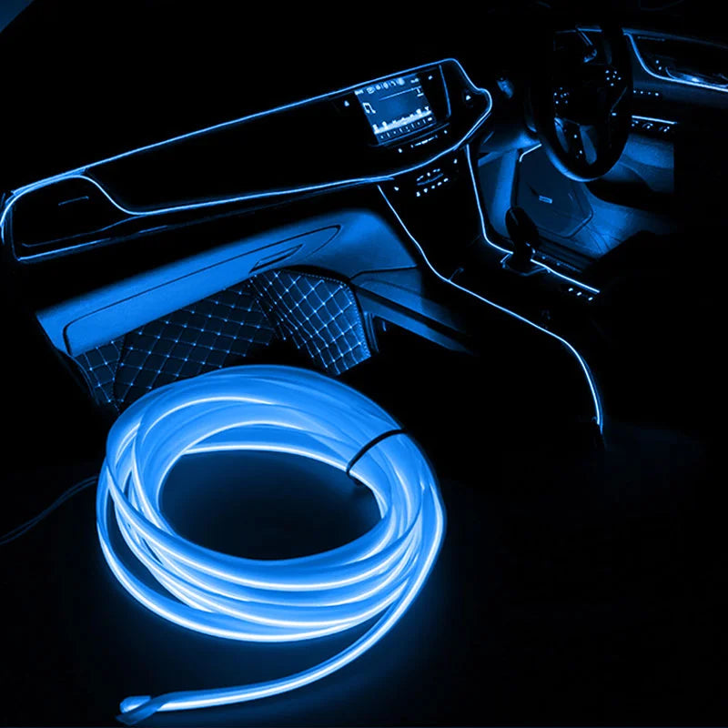1M/2M/3M/5M Car Interior Led Decorative Lamp EL Wiring Neon 