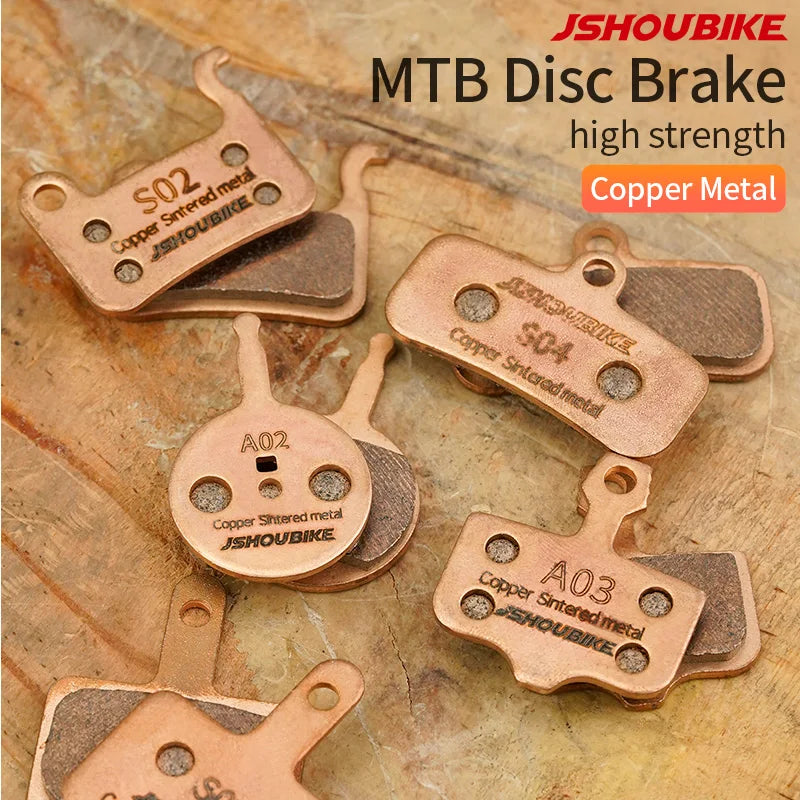 JSHOUBIKE Bicycle Hydraulic Disc Brake Pad MTB Copper sinter