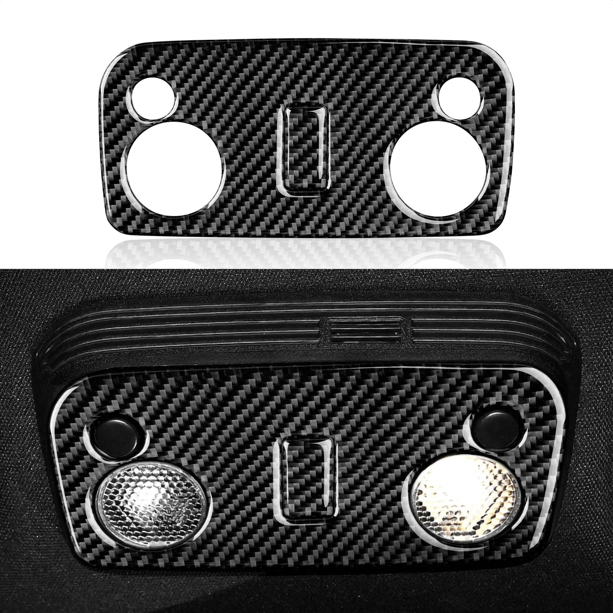 For Ford Mustang GT Shelby (2005-2009) Steering Wheel Panel Carbon Fiber Trim Sticker Car Center Console Gear Shift Cover Set