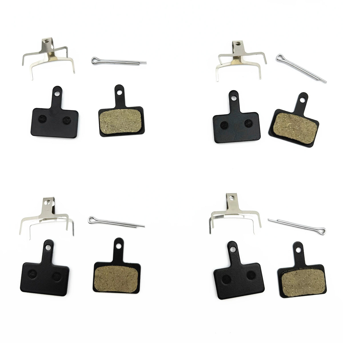 2/4/12Pairs Bicycle Disc Brake Pads Resin / Semi-Metal / Ceramics For Shimano Deore B01S B03S B05S MT200 MT400 MT500 UR300 M3050