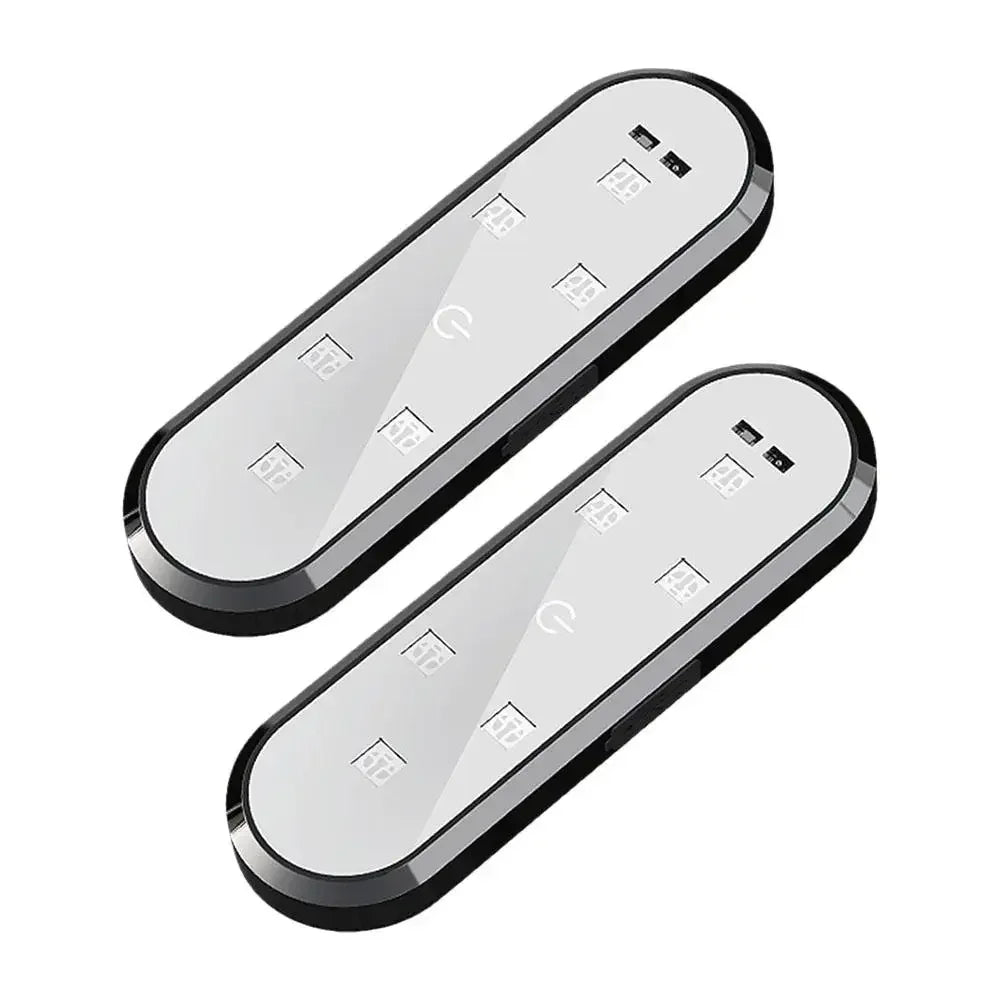 2Pcs Car LED Door Lights RGB Led Wireless Door Warning Lights USB Welcome Door Sill Projector Magnetic Auto Ambient Lamp Puddle