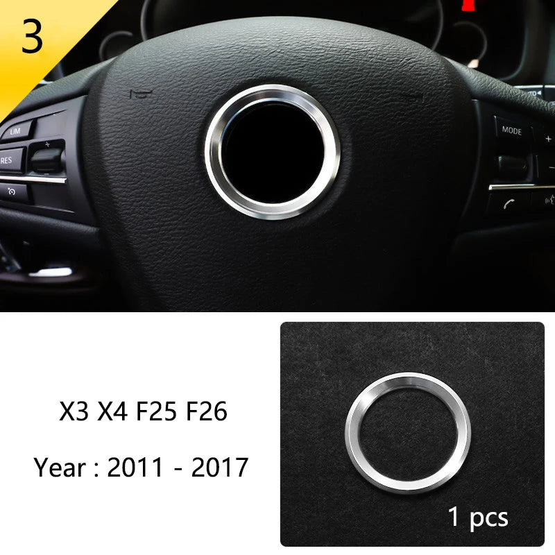 Accessories for BMW X3 X4 F25 F26 Car Inner Gearshift Air Conditioning CD Panel Door Armrest Cover Trim Decorative Car Stickers