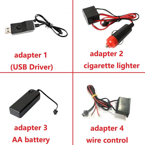 1/2/3/4/5M Car Interior Led Decorative Lamp EL Wiring Neon S