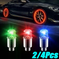 2/4Pcs Car Hub Ambient Light Bicycle LED Tire Lights Univers