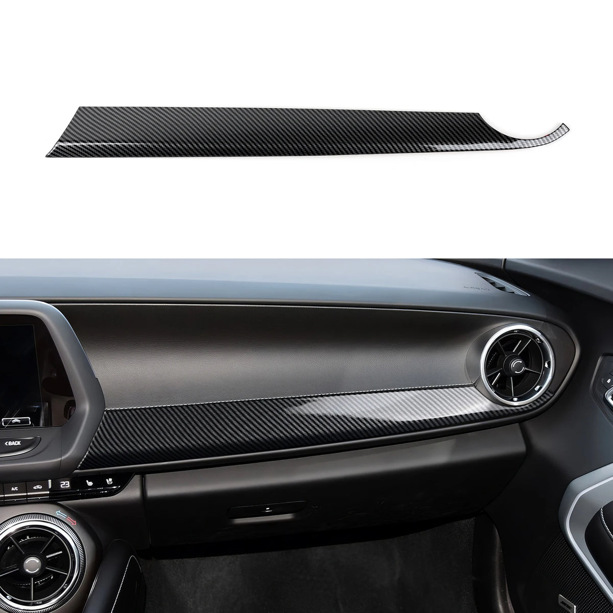 ABS Trim Car Steering Wheel Button Panel Cover Carbon Fiber Interior Sticker For Chevrolet Camaro ZL1 2016-2026 Accessories