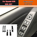 Car Styling Black Carbon Decal Car Window Lift Button Switch