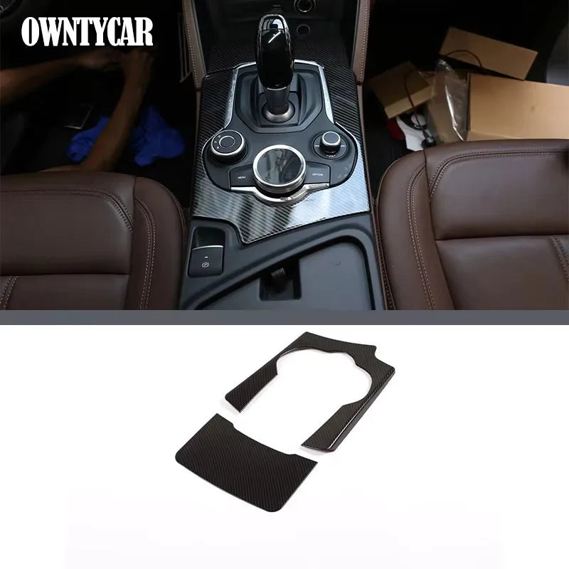 ABS Carbon Fiber For Alfa Romeo Stelvio 2017-2020 Car Interior Trim Sticker Accessories Car Modification Car Styling