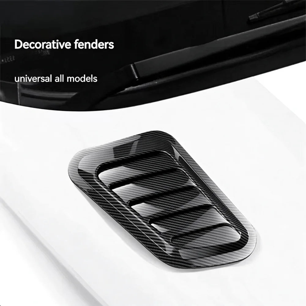 Easy to Install Carbon Fiber Hood Air Intake Trim Universal 