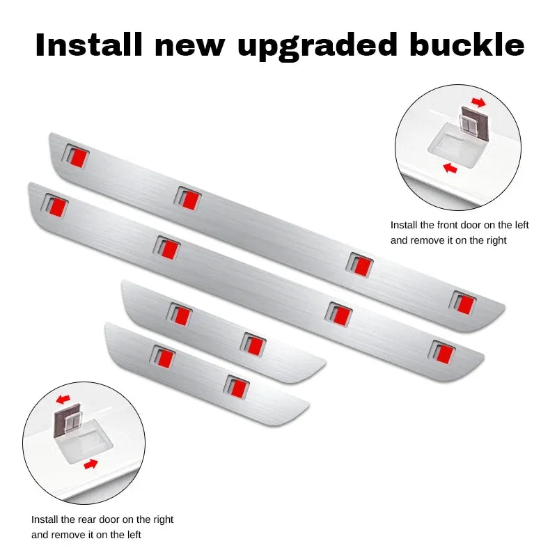 Customized Car Door Sill Light Logo RGB Multi-mode Dynamic L