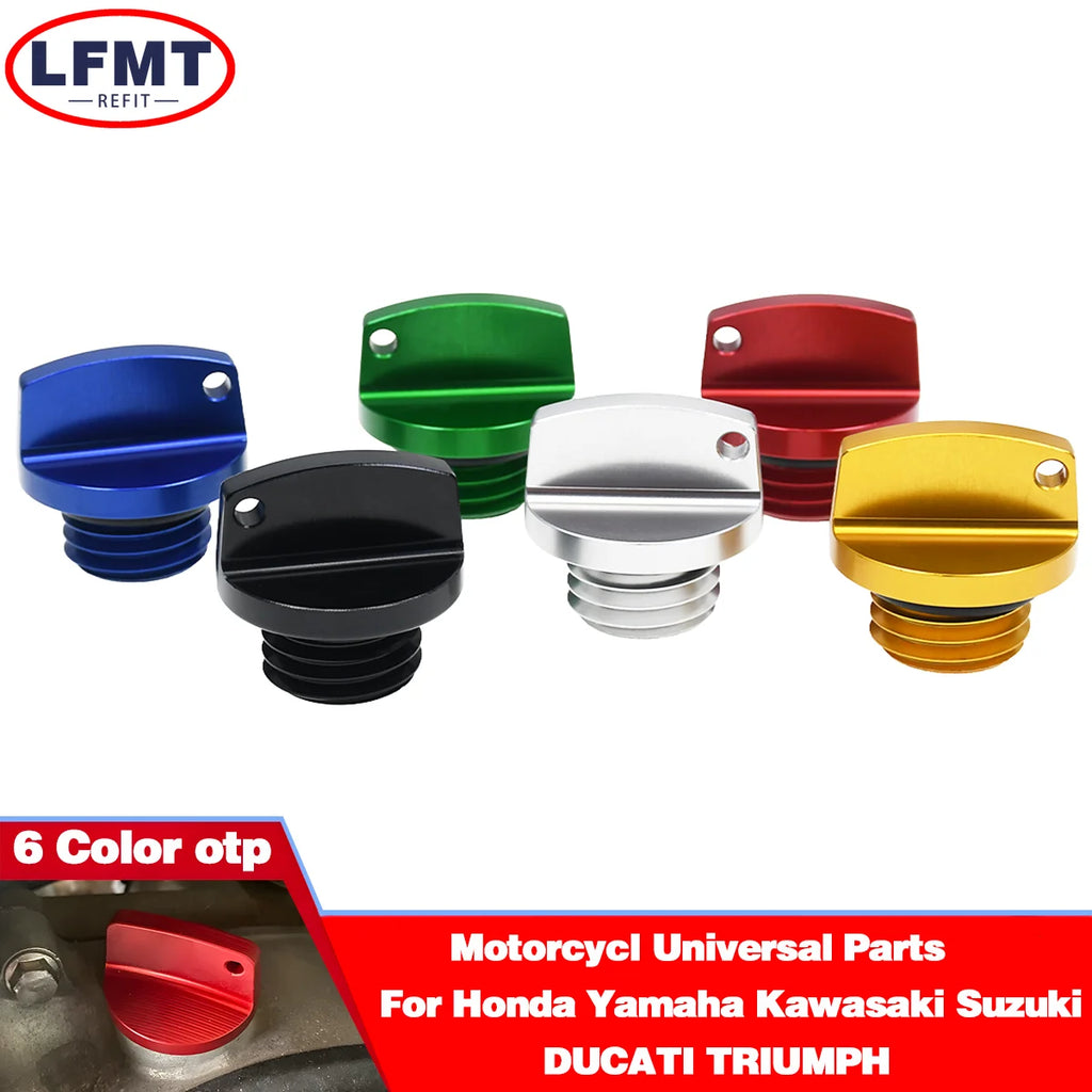 Motorcycle Crankcase Cap CNC Engine Oil Filler Screw Cover P