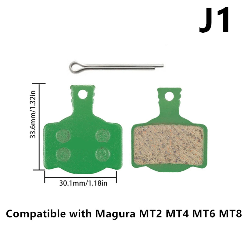 1 Pair Ceramic MTB Hydarulic Disc Brake Pads Road For Shimano SRAM Magura Durable & Reliable Performance Cycling Accessory