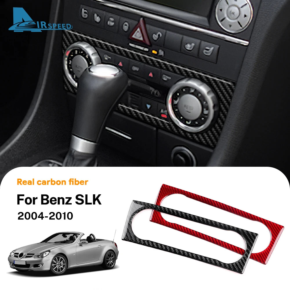 Real Soft Carbon Fiber Trim Sticker For Mercedes Benz SLK R1