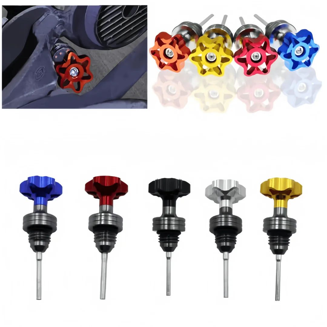 1pcs Aluminum Motorcycle Engine Oil Dipstick Filler Cap Plug