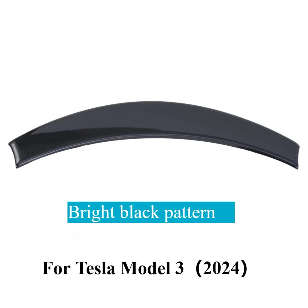 For Tesla Model 3 Highland Model Y Juniper (2024-2026) Car Steering Wheel Trim Strip Cover Panel Carbon Fiber ABS Stickers